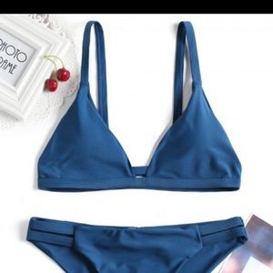 Zaful Ladder cut cami bikini top